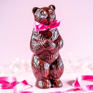 Dark chocolate valentine bear at Baravellis