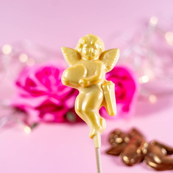 Chocolate cupid lolly at Baravellis